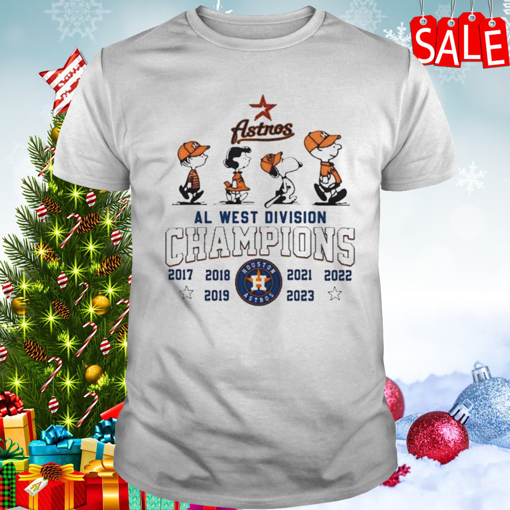 Peanuts Snoopy And Friend Houston Astros 2017 2023 Al West Division  Champions Shirt - Limotees