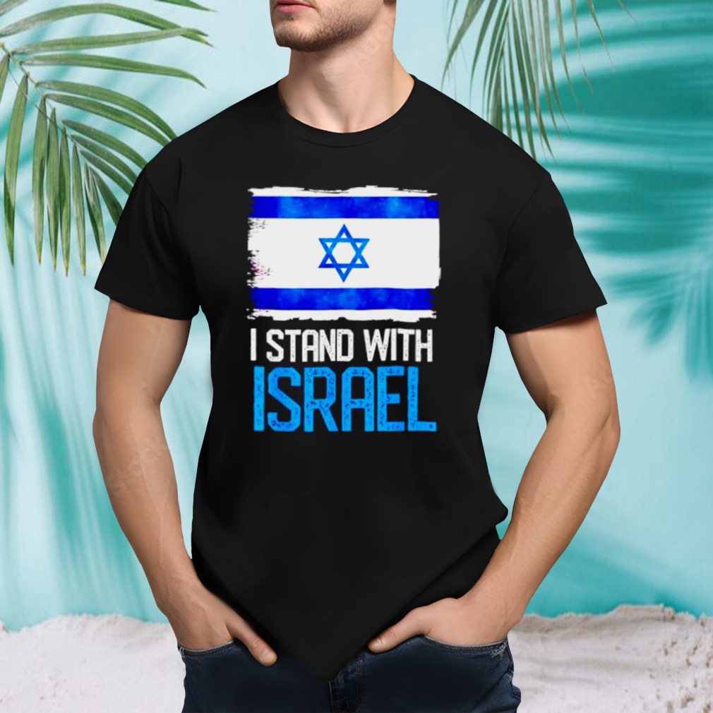 Retro Israel flag I stand with Israel shirt