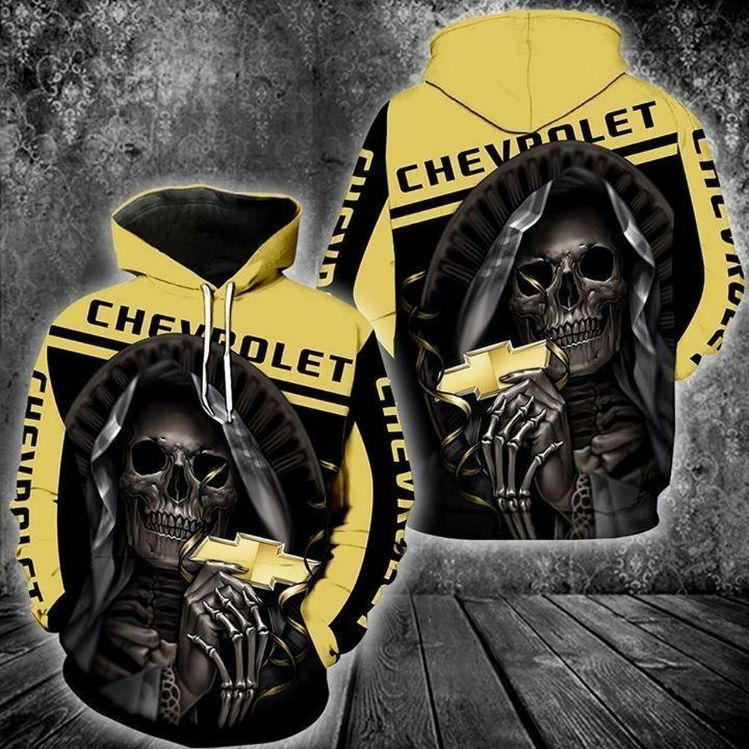 Chevrolet Skeleton Maiden 3d Zip Hoodie