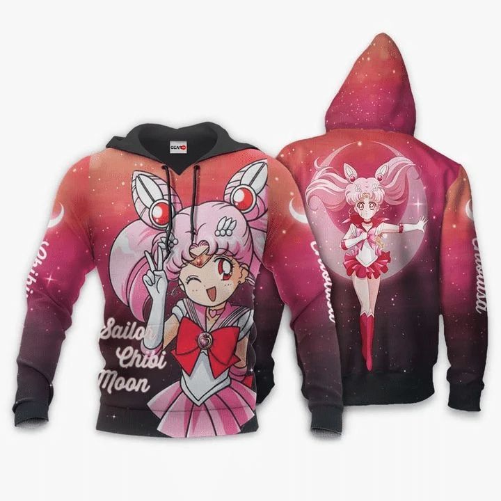 Chibiusa Sailon Chibi Moon Anime Manga Sailor Moon 3d T Shirt Zip Bomber Hoodie