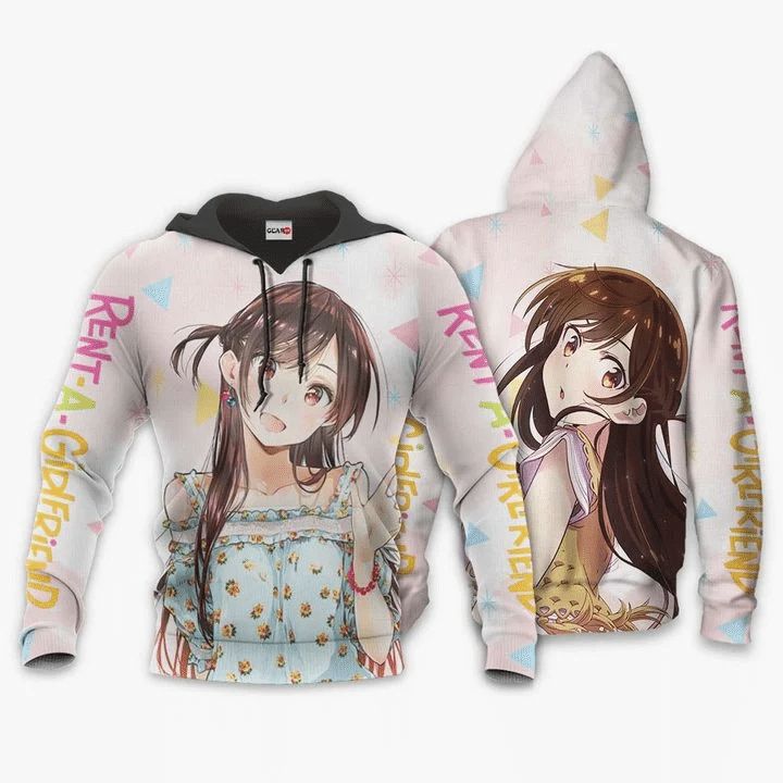 Chizuru Ichinose Anime Manga Kanokari Rent A Girlfriend 3d Zip Hoodie