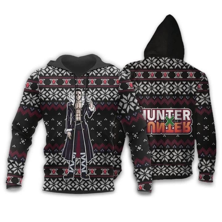 Chrollo Lucilfer Ugly Christmas Hunter X Hunter Anime Manga 3d Zip Hoodie