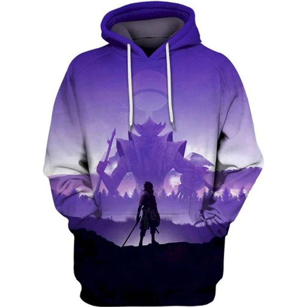 Criminal Sasuke Uchiha Naruto Anime All Over Printed Custom 3d Hoodie