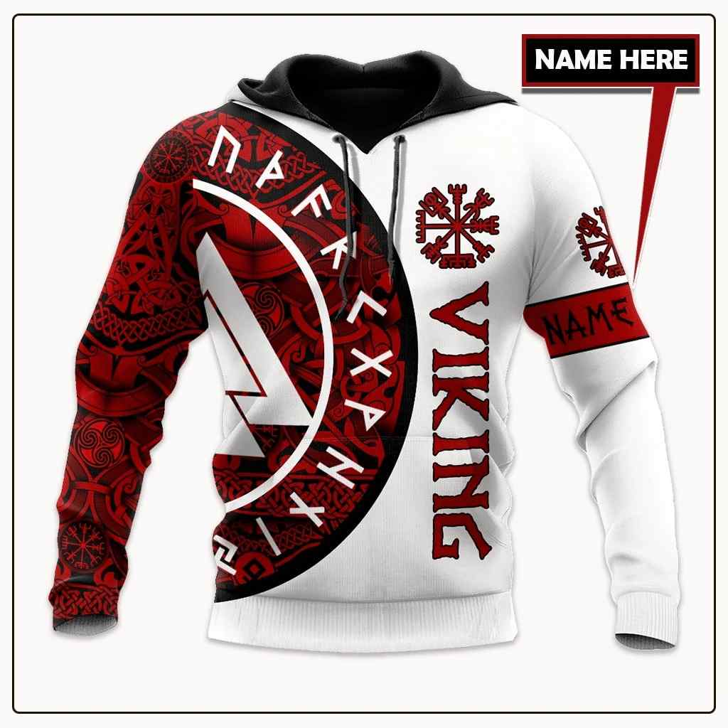 Customized Name Viking All Over Printed Unisex Hoodie.1