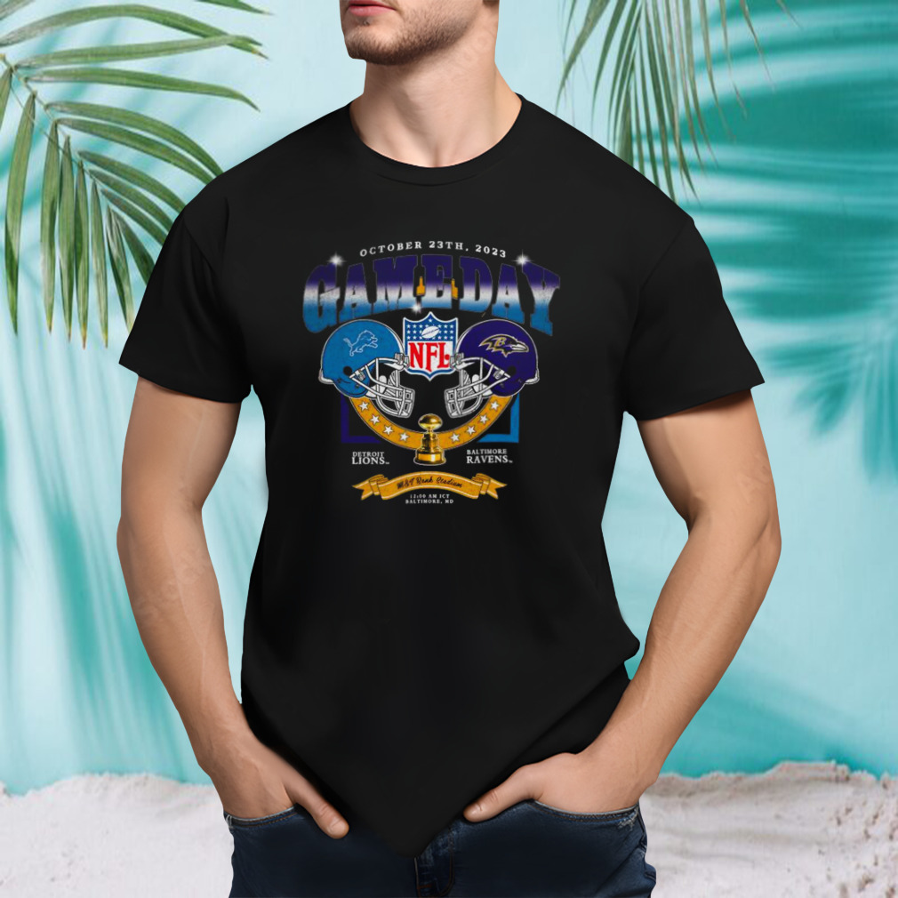 Detroit Lions vs Baltimore Ravens 2023 NFL season gameday shirt