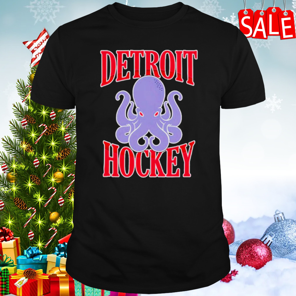 Detroit hockey octopus shirt