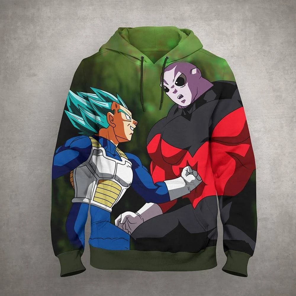 Dominic Marcello With Goku Blue Saiyan Cartoon Dragon Ball Anime Manga 34 Over Print 3d Zip Hoodie