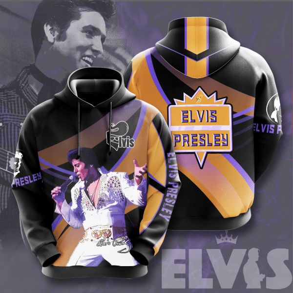 Elvis Presley Signature Design Gift For Fan Custom 3d All Over Printed Hoodie