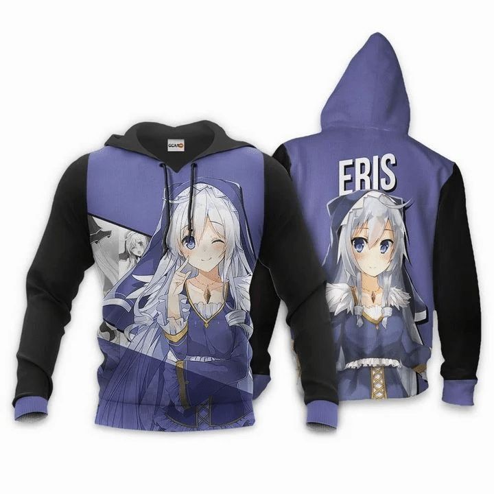 Eris Anima Manga Konosuba God’s Blessing On This Wonderful World 3d Zip Hoodie