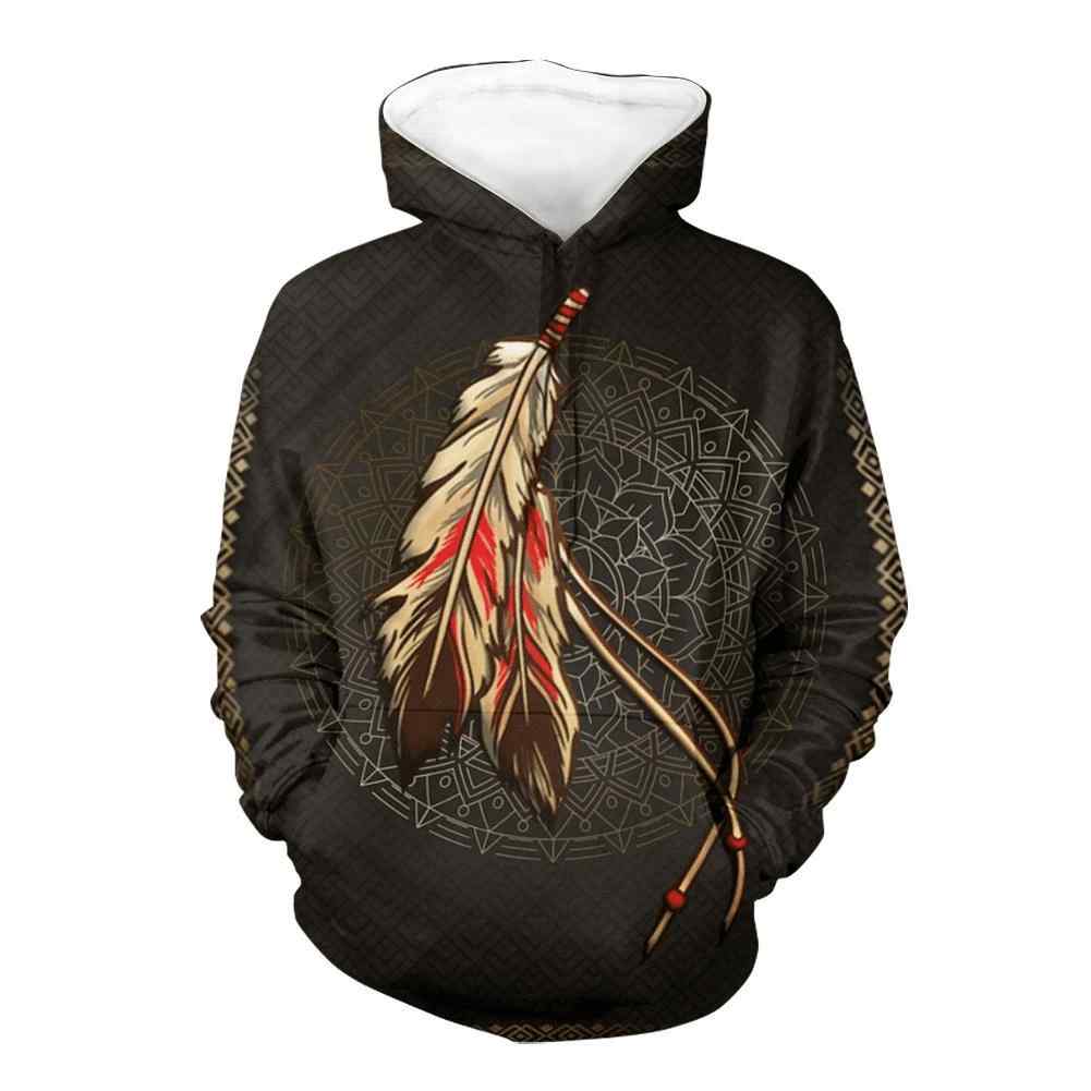 Feathers Native All Over Printed Unisex Hoodie