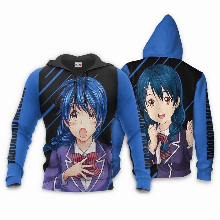 Food Wars Tadokoro Megum Shokugeki No Soma Anime Manga 3d T Shirt Bomber Hoodie