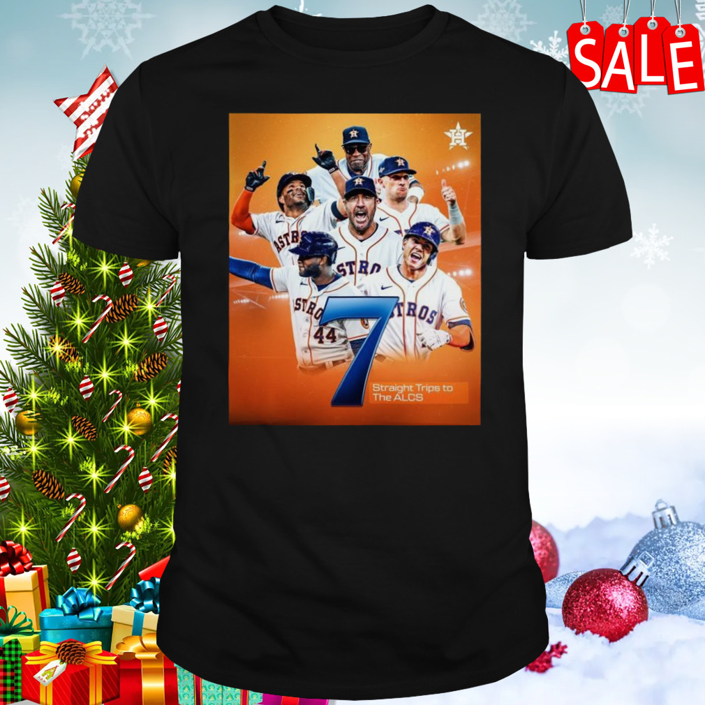 Houston Astros 7 Straight Trips To The Alcs Poster T-shirt