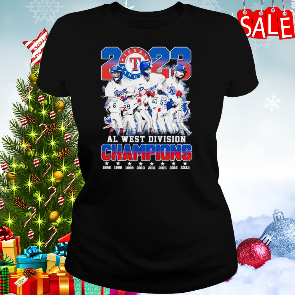 Rangers 2023 AL West Division Champions Texas Rangers Signatures T Shirt,  hoodie, sweater, long sleeve and tank top