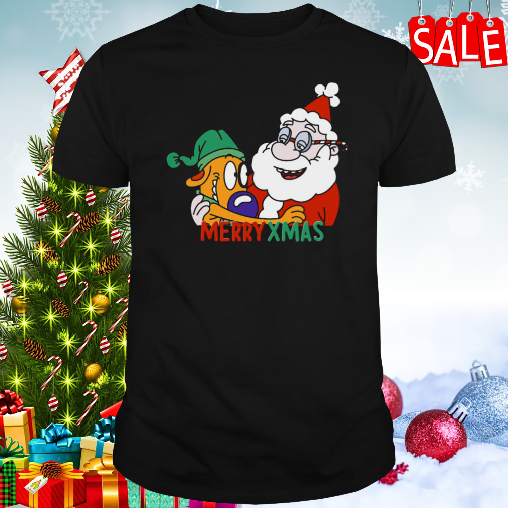 Dog And Santa Christmas 2023 shirt