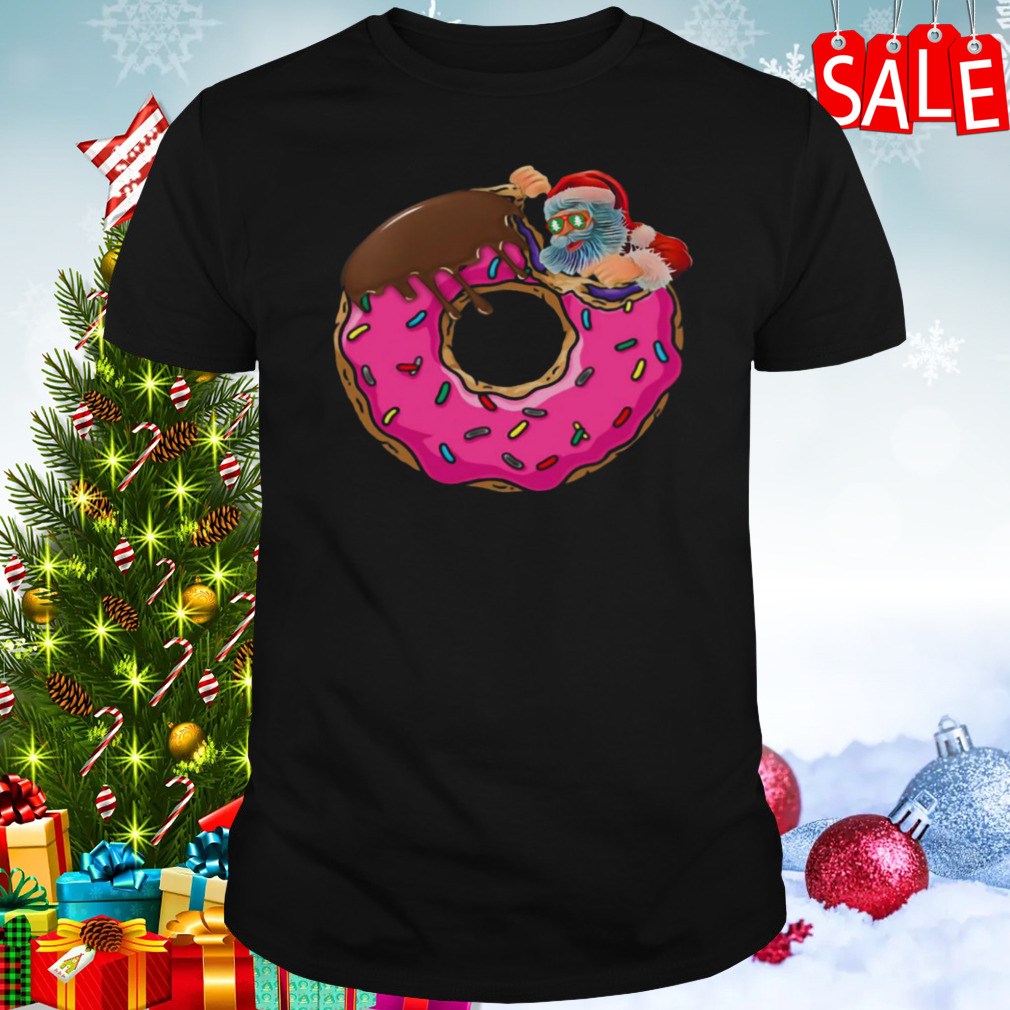 Donut Santa Claus Christmas shirt