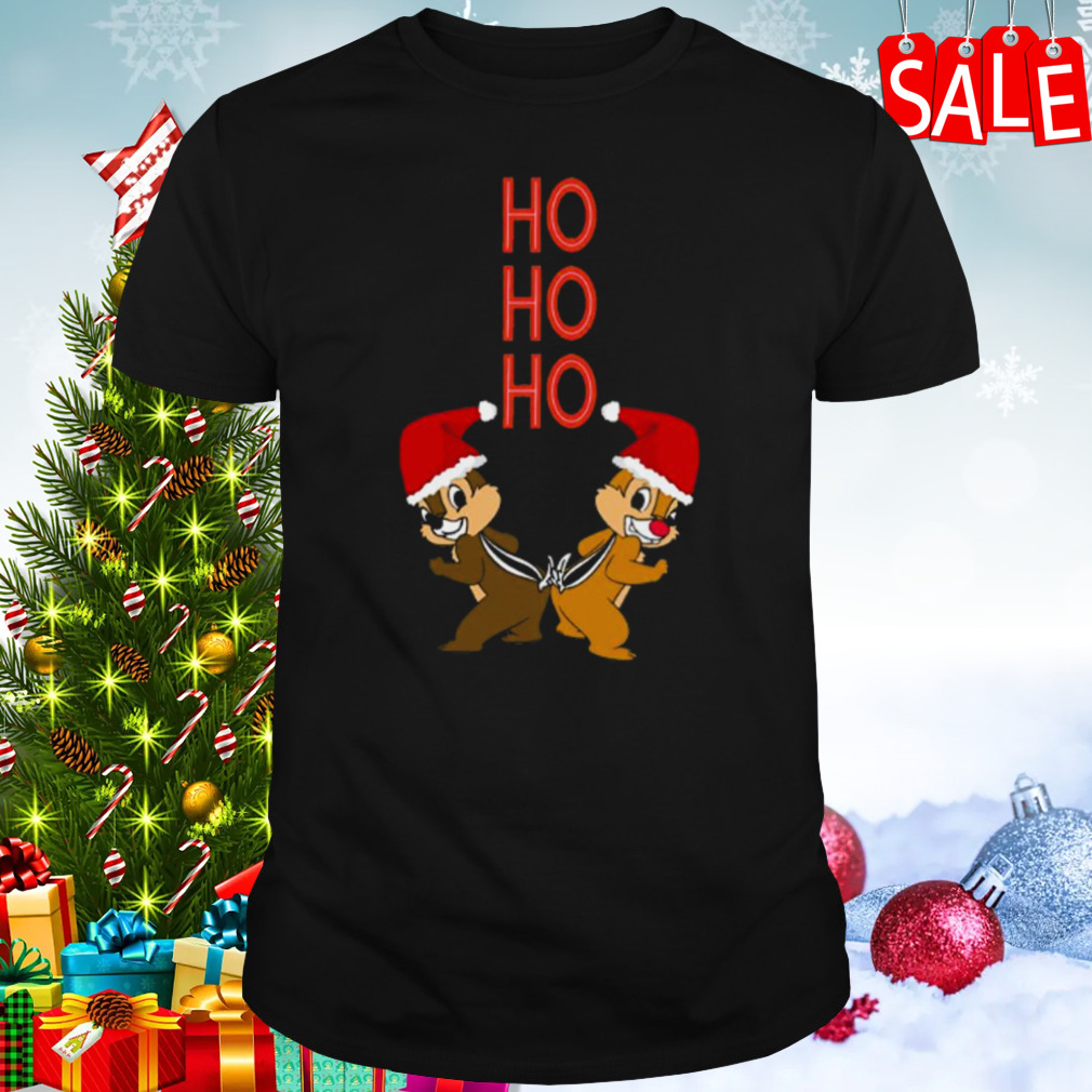 Funny Chip And Dale Christmas Ho Ho Ho shirt