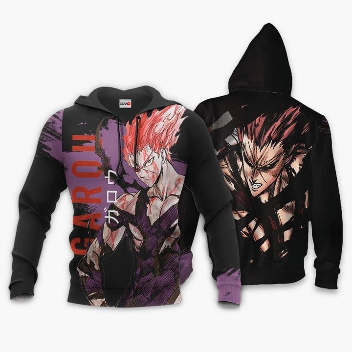 Garou Anime Manga One Punch Man 3d T Shirt Zip Bomber Hoodie