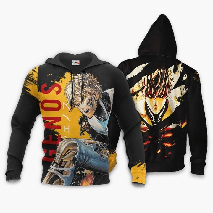 Genos Anime Manga One Punch Man 3d T Shirt Zip Bomber Hoodie