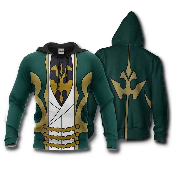 Gino Weinberg Anime Manga Code Geass Lelouch Of The Rebellion 3d Zip Hoodie