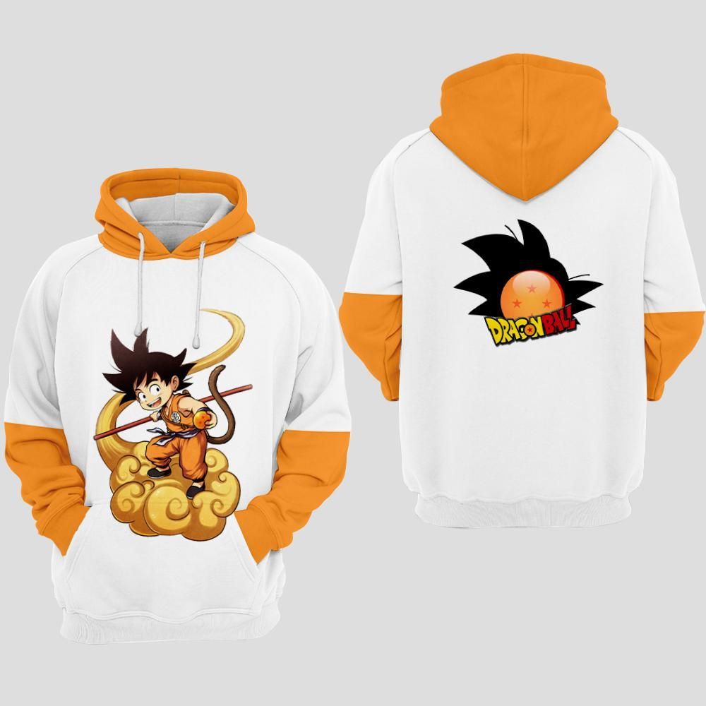 Goku Cartoon Dragon Ball 1 Over Print 3d Zip Hoodie