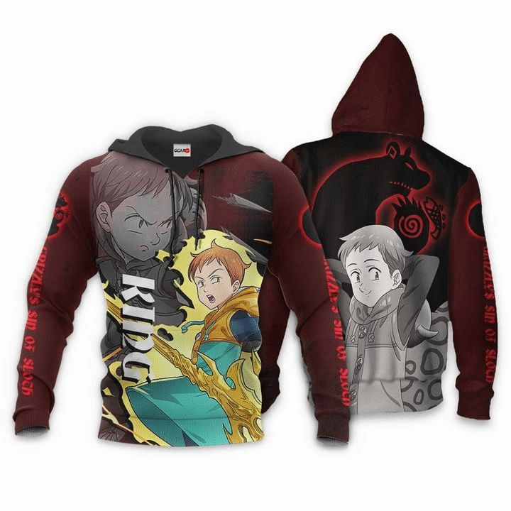 Grizzlys Sin Of Sloth King Seven Deadly Sins Anime Manga 3d Zip Hoodie