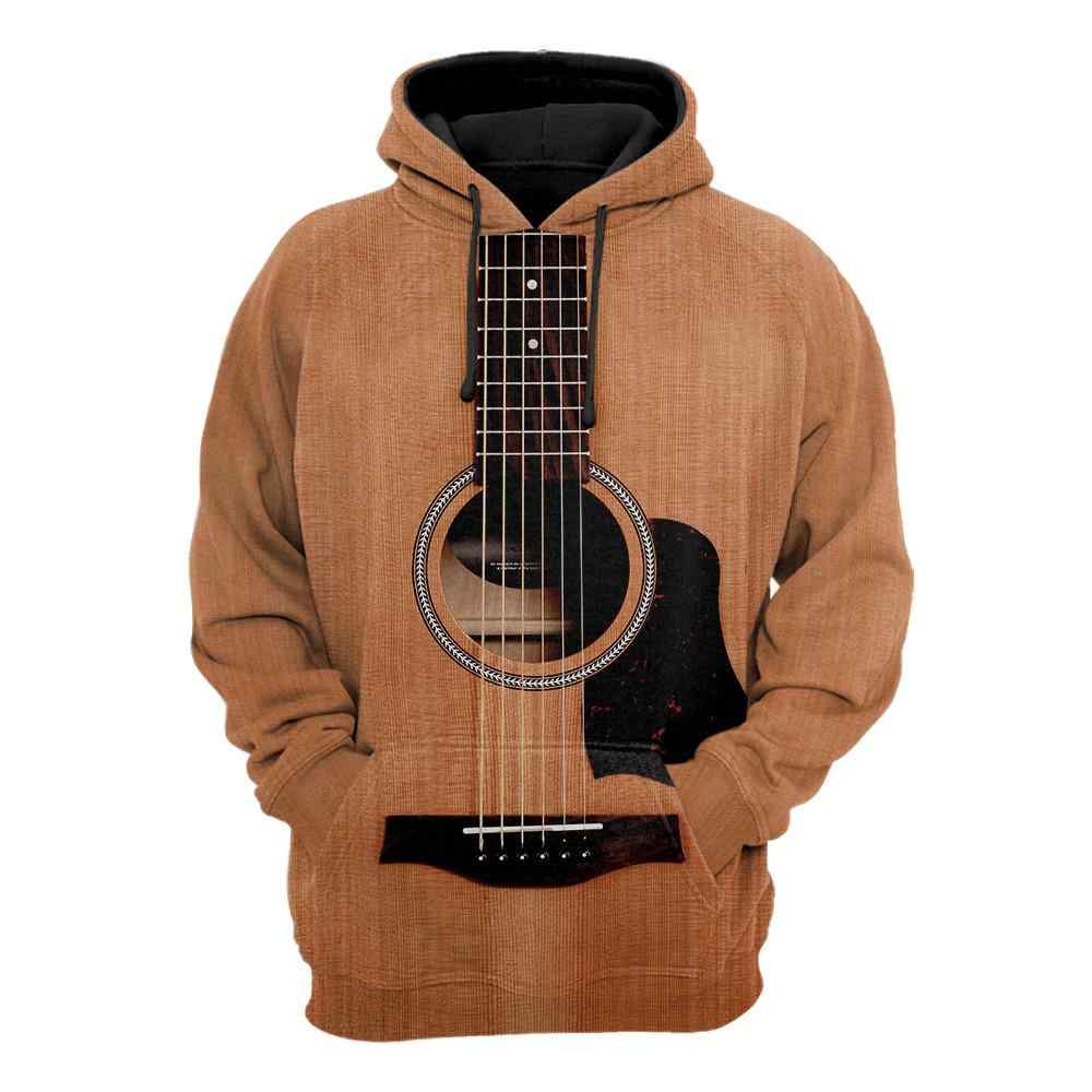 Guitar All Over Printed Hoodie For Men And Women TR