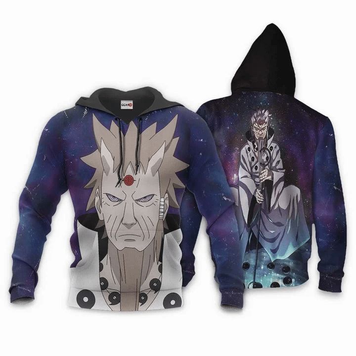 Hagoromo Otsutsuki Anime Manga Naruto 3d Zip Hoodie