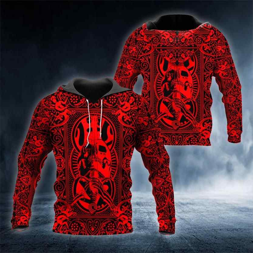 Head Sword Blood Skull Hoodie