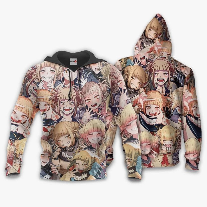 Himiko Toga Anime Manga My Hero Academia 3d T Shirt Zip Bomber Hoodie