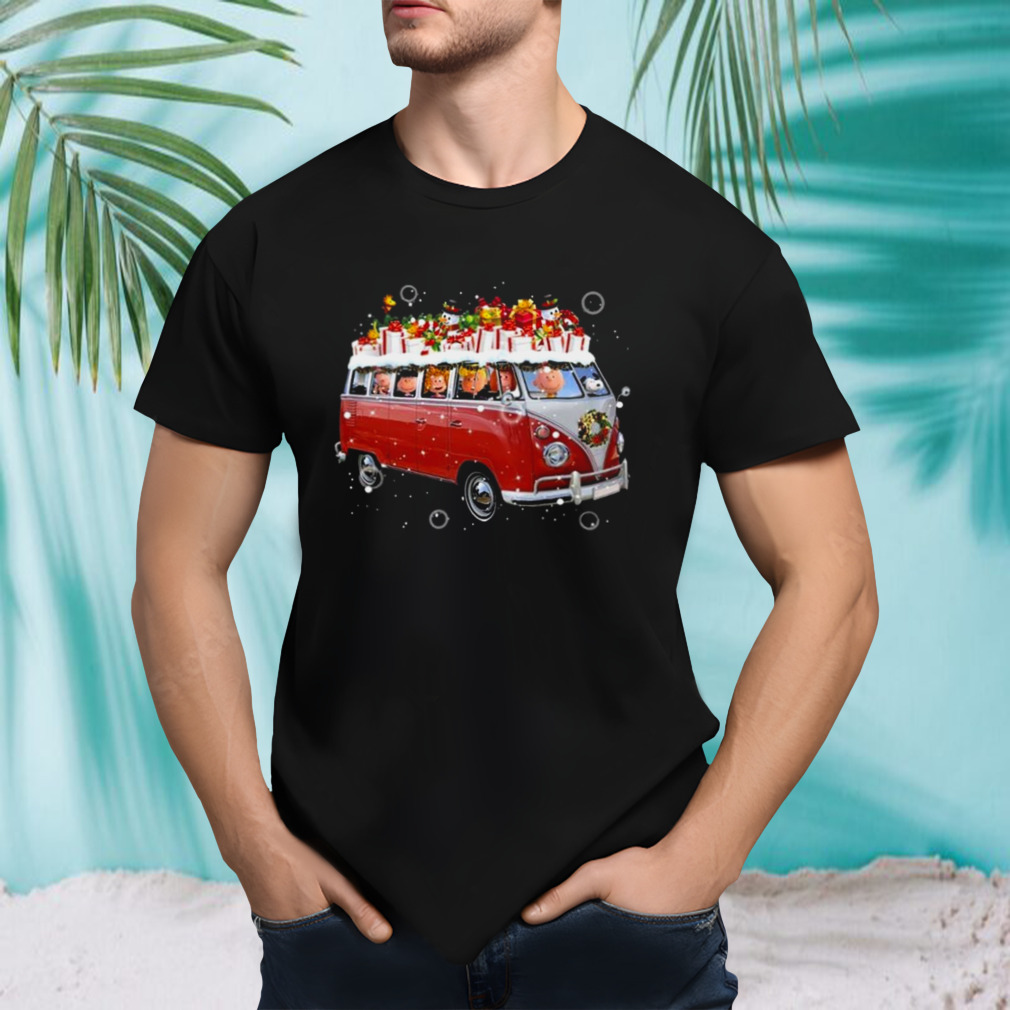 Snoopy Driving Bus Christmas 2023 T-shirt