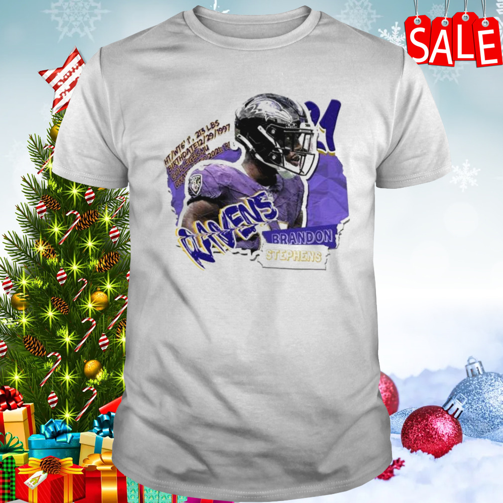 Brandon Stephens Football Paper Baltimore Ravens T-Shirt