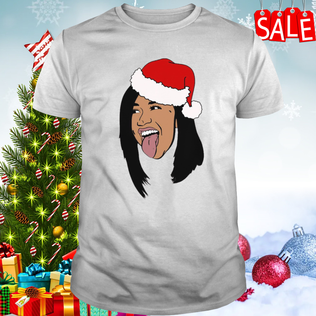 Cardi B Christmas Santa shirt