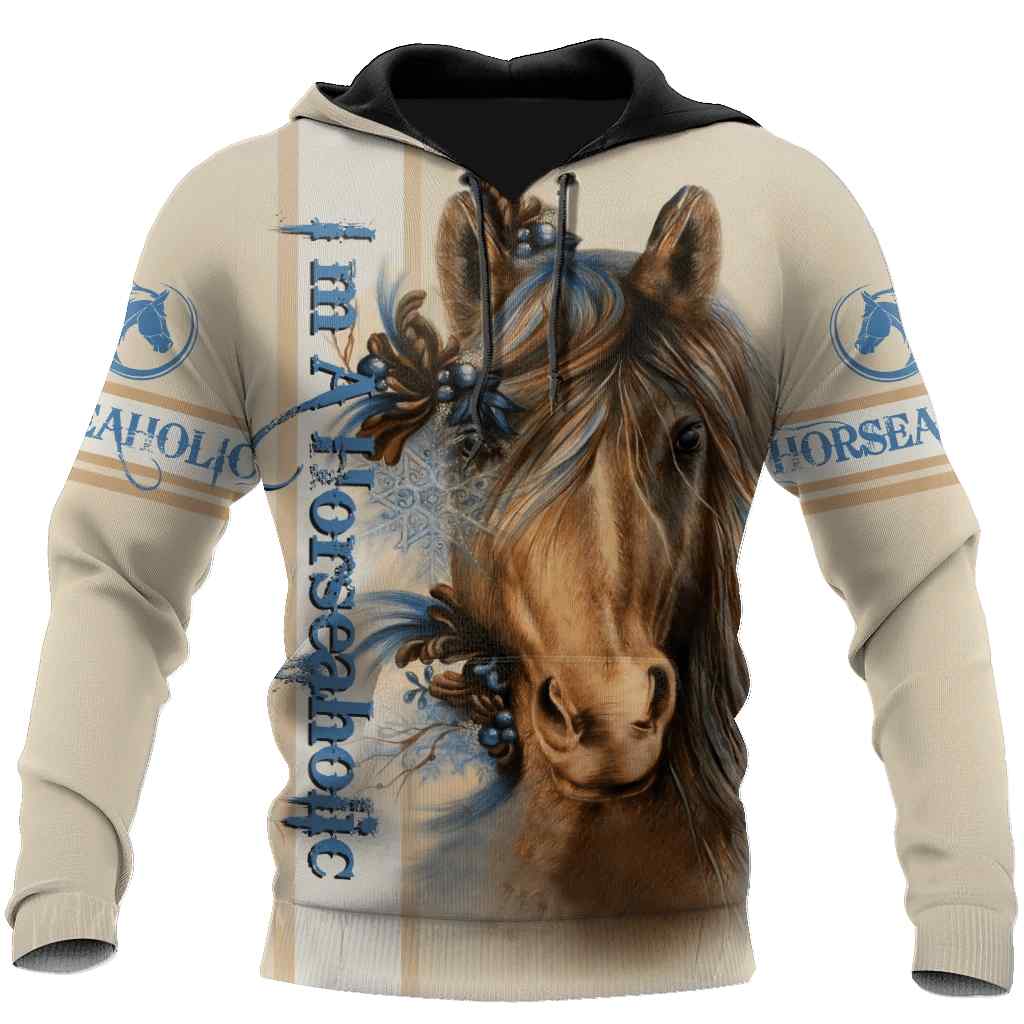 I'm A Horseaholic All Over Printed Hoodie