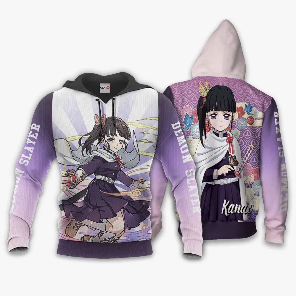 Kanao Tsuyuri Anime Manga Demon Slayer Kimetsu No Yaiba 3d T Shirt Zip Bomber Hoodie