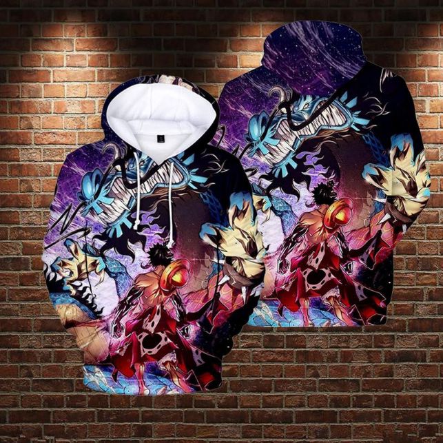 Lontse Anime One Piece Monkey D Luffy Novelty Over Print 3d Zip Hoodie