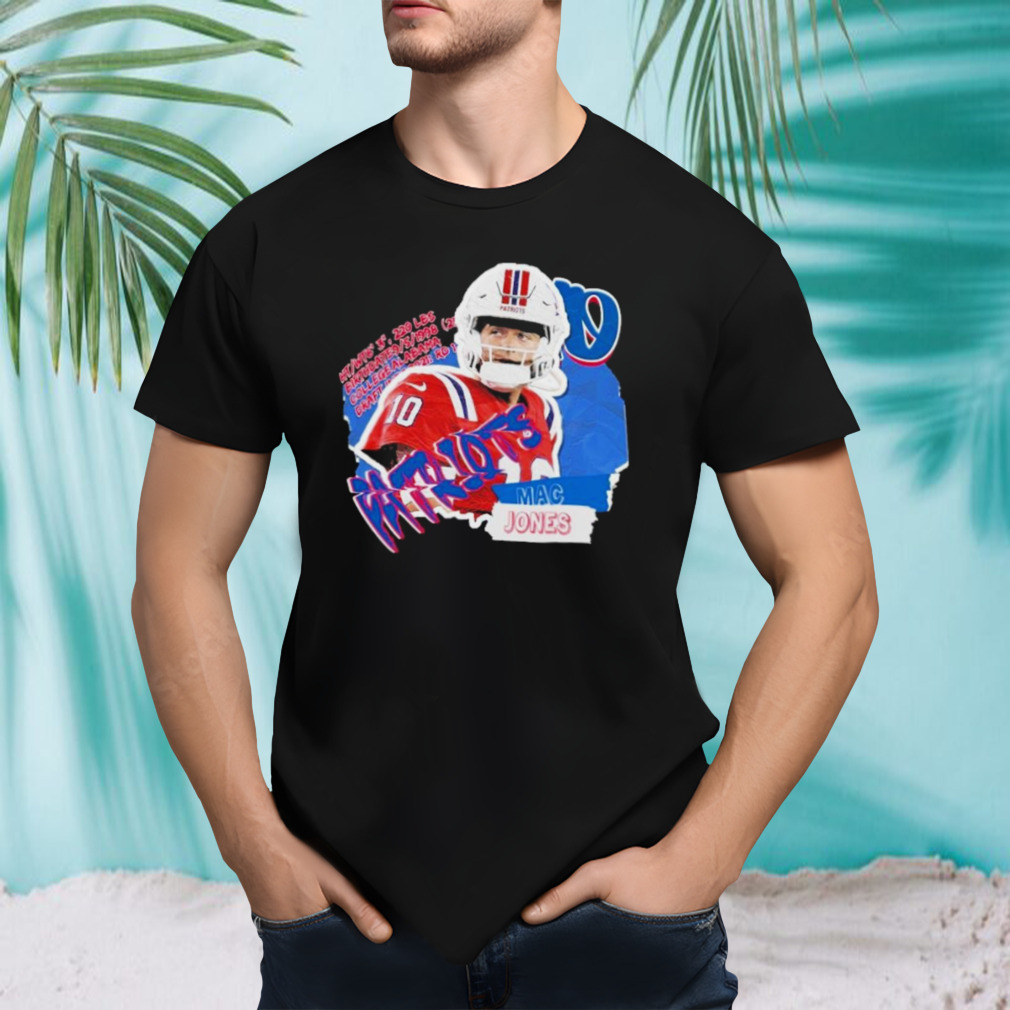 Mac Jones Football Paper New England Patriots T-Shirt