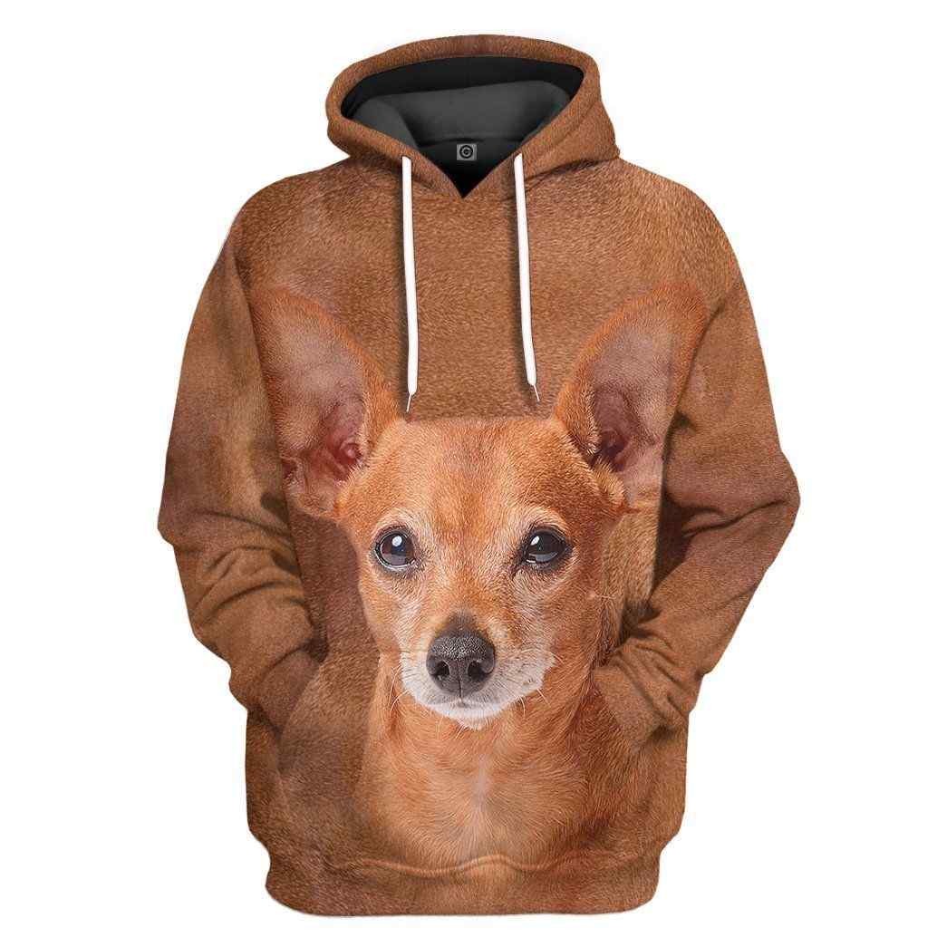 Miniature Pinscher Dog Front And Back All Over Print Unisex Hoodie For Dog Lovers