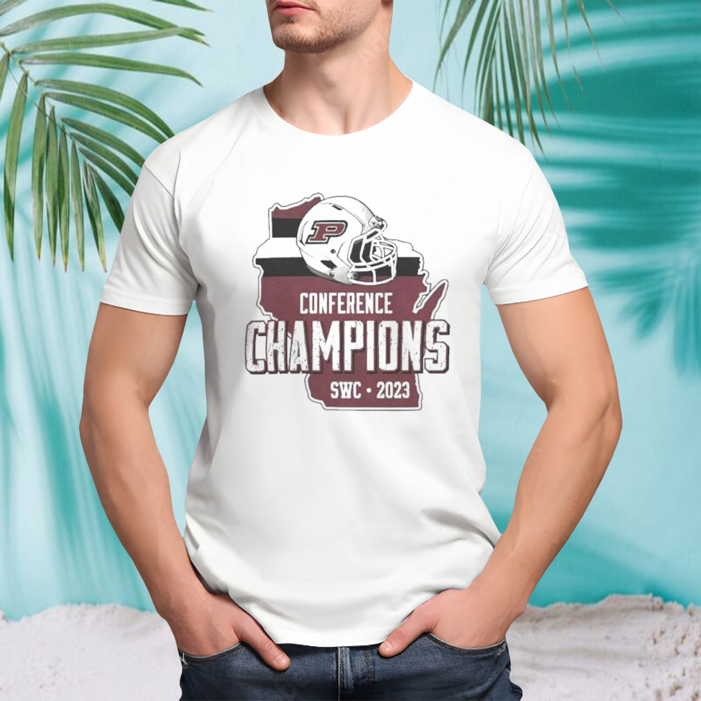 Platteville Hillmen Conference Champions Swc 2023 Helmet Shirt