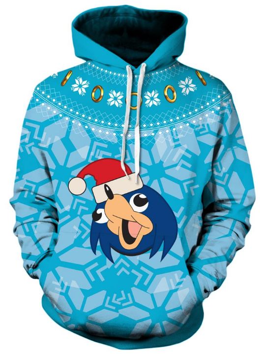 Uganda Sonic Chirstmas Pullover And Zipped 3D Hoodie