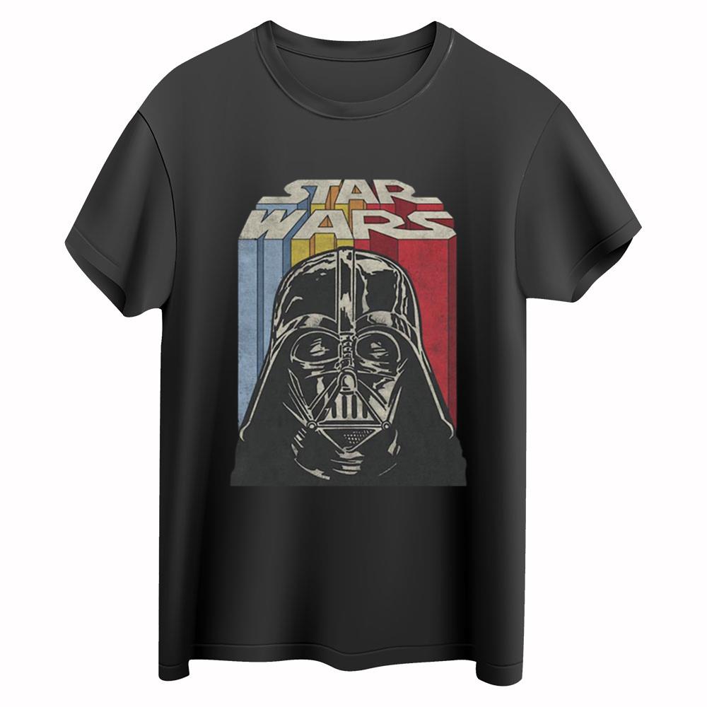 Darth Vader Retro Helmet Star Wars T-Shirt 1 Darth Vader Retro Helmet Star Wars T-Shirt