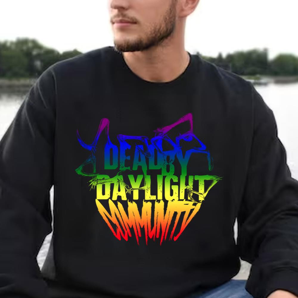 Dead By Daylight Community Rainbow Flag T-Shirt 3 Dead By Daylight Community Rainbow Flag T-Shirt
