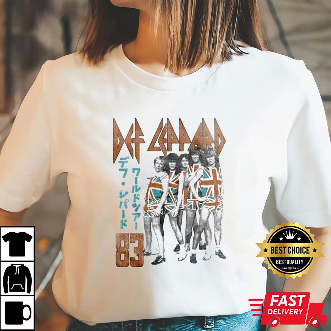 Def Leppard Japan Tour 1983 Men’s T Shirt 2 Def Leppard Japan Tour 1983 Men’s T Shirt