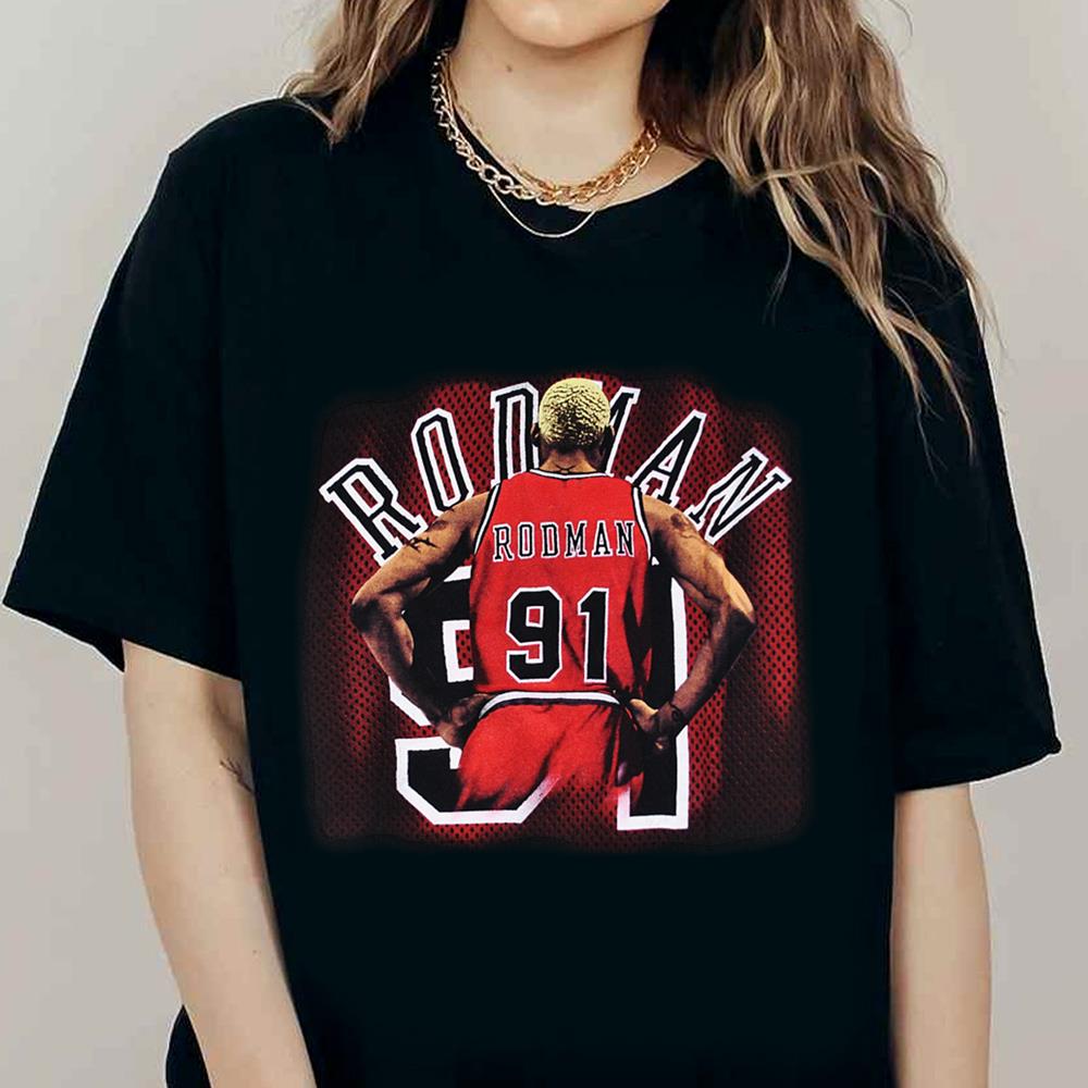 Dennis Rodman 91 Chicago Bulls T-Shirt