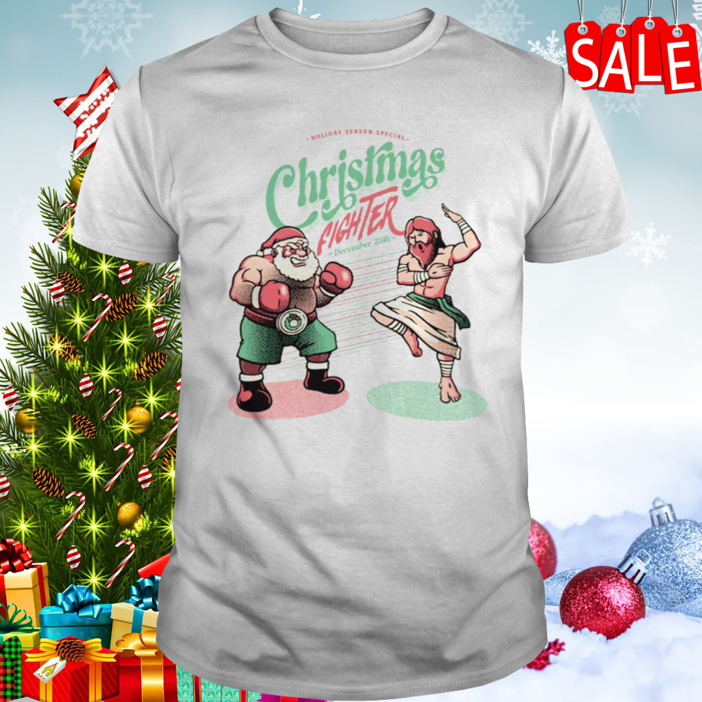 Holidays Fighting Jesus X Santa Claus Xmas By Tobe Fonseca shirt