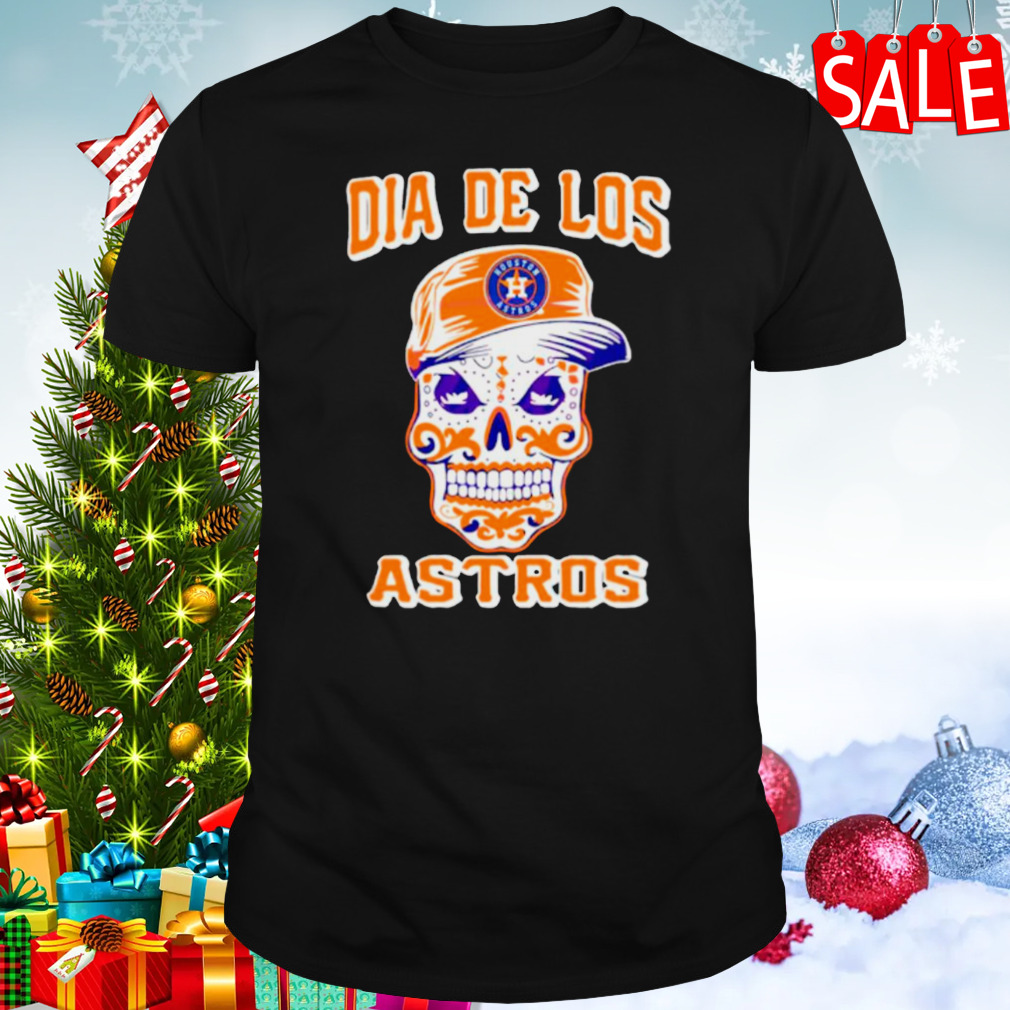 Sugar skull houston astros dia de los astros shirt, hoodie, sweater and  long sleeve