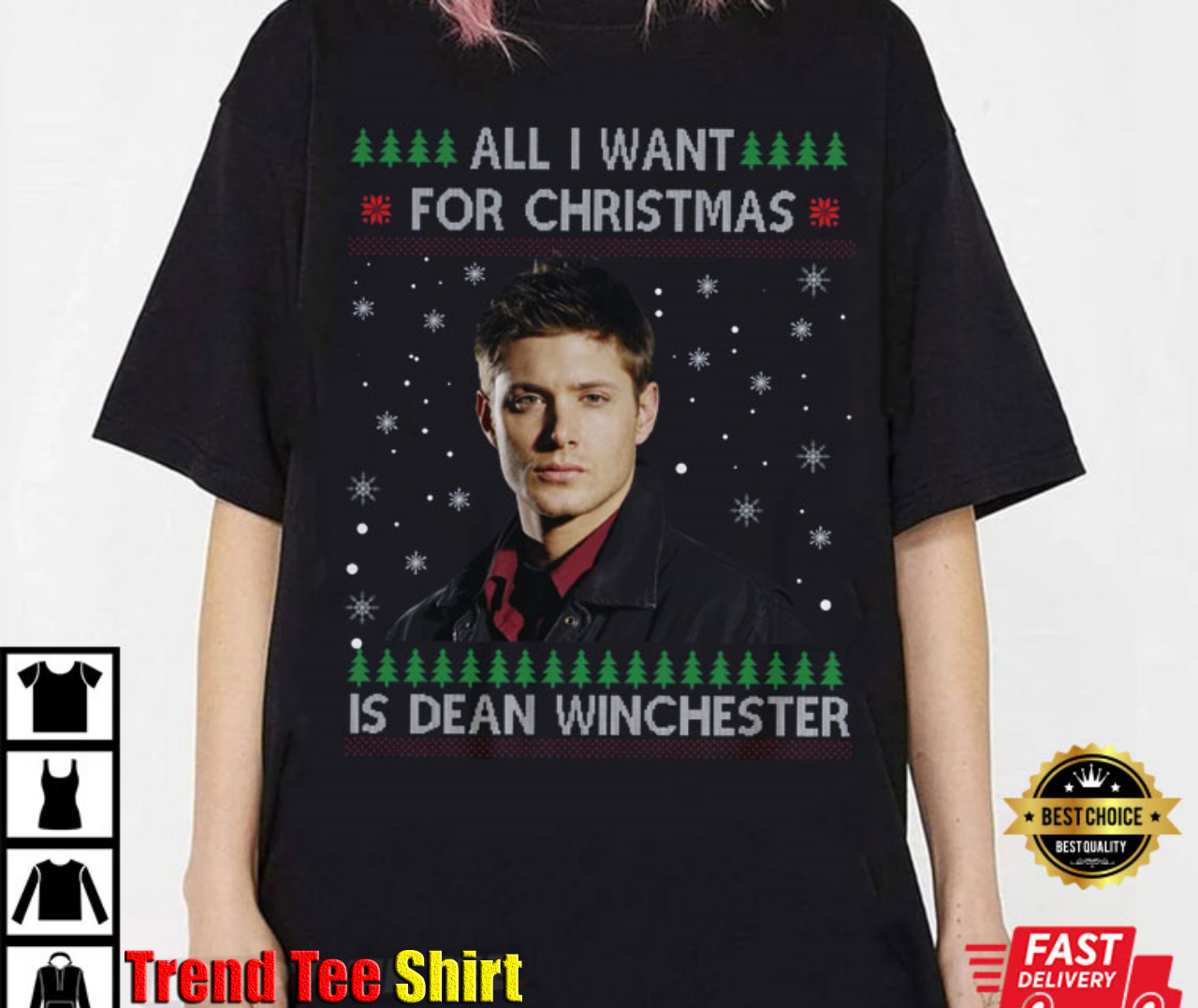 All I Want For Christmas Is Dean Winchester Best T-Shirt