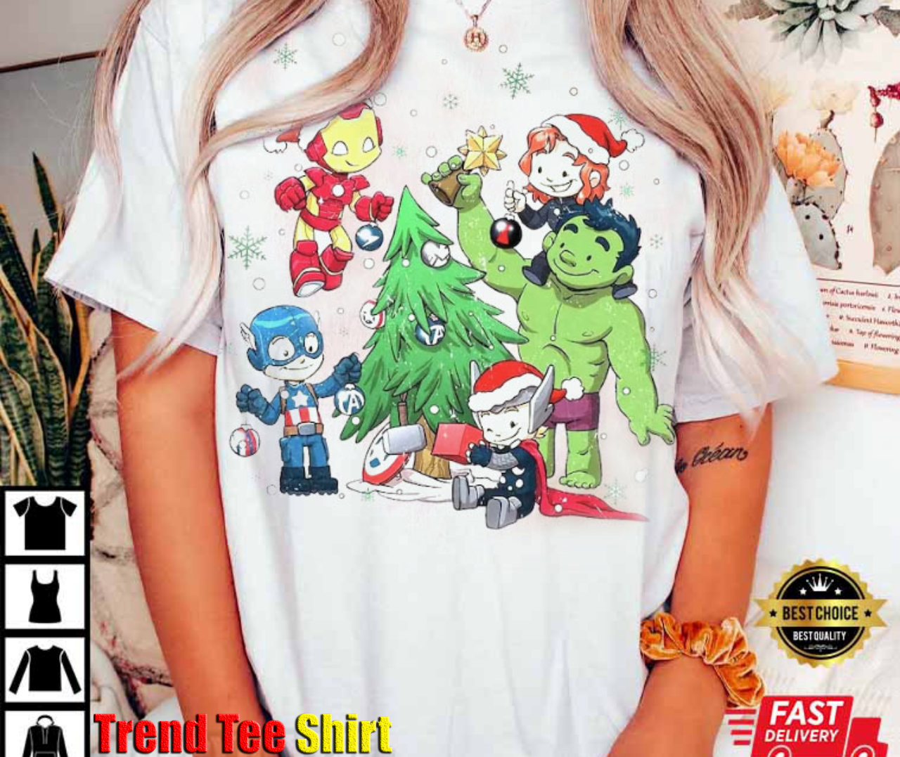 Avengers Christmas Disneyland Christmas T-Shirt