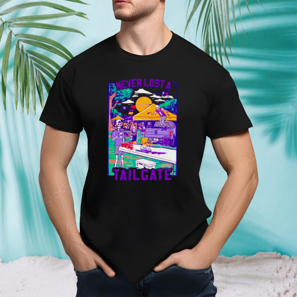East Carolina Pirates skeleton Never lost a tailgate shirt