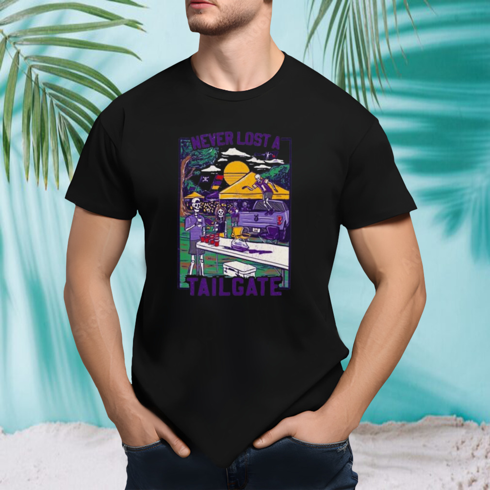 Never Lost A Tailgate Skeleton T-Shirt