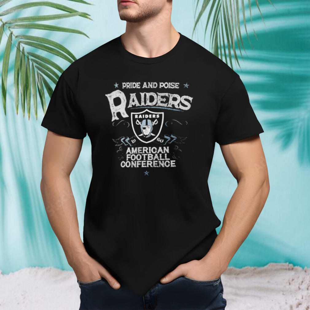 Pride and poise Las Vegas Raiders 1960 American football conference shirt